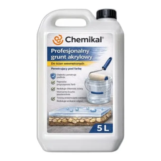 Profesjonalny grunt akrylowy do ścian wewnętrznych penetrujący pod farbę 5l — zdjęcie 1